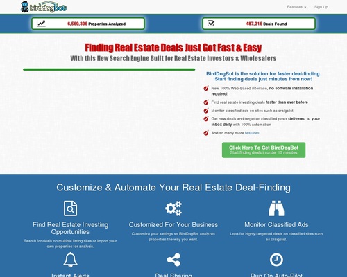 BirdDogBot – Real Estate Deal-Finding Solution For Investors