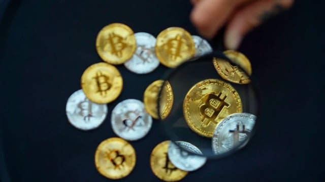 coins, bitcoin, blockchain
